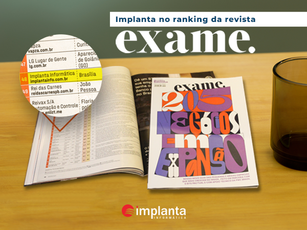 Implanta presente no ranking da Revista Exame